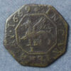MB108051, Kent 59, Canterbury, Thomas Hutten 1d 1669 penny token griffin
