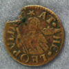 MB108109, Kent 210 Dover, CMD 1/4d, 1651 farthing Leopold portrait