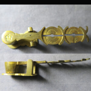 Victorian brass rocker balance to weigh gold Sovereigns & halves