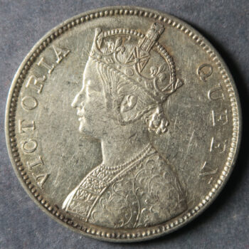 British India India silver Rupee 1862 Bombay mint