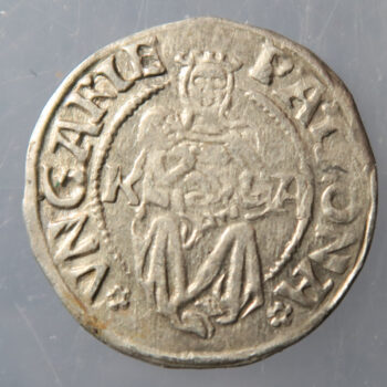 Hungary Louis (Lajos) s II 1516-1526 silver Denar 1520 K A Madonna / shield