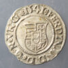 Hungary Ferdinand I 1526-64 silver Denar 1541 K B Madonna / curved sided shield