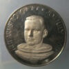 Moon Landing Apollo 11 1 ounce silver medal portrait of Neil Armstrong 1969 British Hallmark