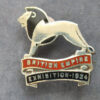 British Empire Exhibition 1924 silver & enamel badge - Wembley lion