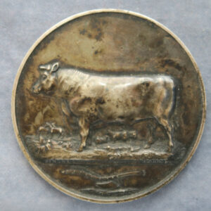 Agricultural medal bull silver by Pinches