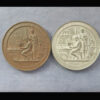 Art Treasures & Industrial Exhibition of North Wales & Border Counties Medal 1876 Wrexham bronze & WM - pair