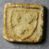 coin weight for France gold Ecu d'or - lead square
