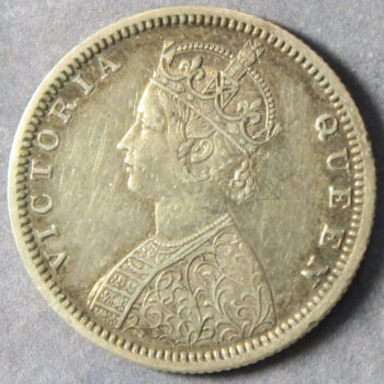 British India India silver Half Rupee 1862 Bombay or Madras mint