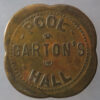 USA Garton's Pool Hall 25 cent token brass - Chelam WA