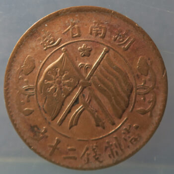 China Republic 20 Cash Honan Province copper KM Y#400.7
