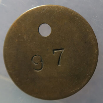 Napton Chemical Works - John Riley & Sons Industrial tool check token -1915 Lancashire