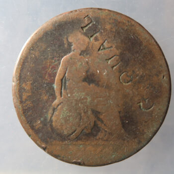 George IV copper penny countermarked G. QUAIL