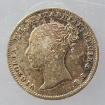 1855 Britannia Groat Victoria silver