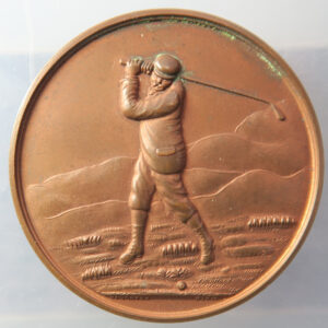 Essex Warren Golf Club medal 1924 bronze prize medal