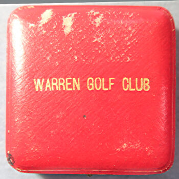 Essex Warren Golf Club medal 1924 bronze prize medal