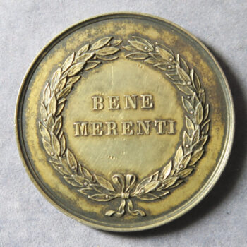 Pope silver Papal medal Pius IX 1846-78 Bene Merenti