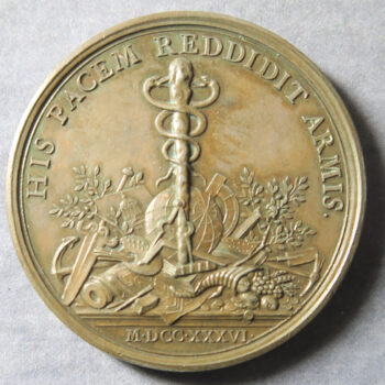 LOUIS XV Medal, Cardinal de Fleury by I Dassier 1736 - bronze