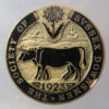 The Society of Sussex Downsmen supporters badge dated 1923 madr by Fattorini 1945-54 - 30mm
