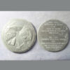 entral France - Marèges Dam lead uniface strikes of the 1985 medal - probably a trial strike of a medal that would be normally struck in bronze medal 80mm these about 85mm by RB =?