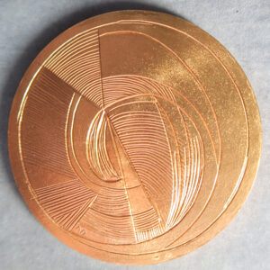 France / GB Eurotunnel opened 6-05-1994 Monnaie de Paris made official medal in bronze 72mm