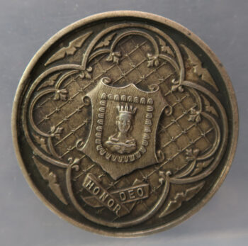 Mercers Company silver medal 1936 hallmark - prize medal