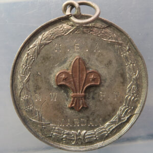 British India (nw Pakistan) silver scouting medal Mardan 1945