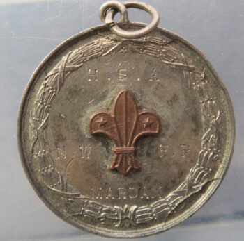 British India (nw Pakistan) silver scouting medal Mardan 1945