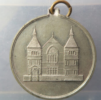 Kettering, Toller Congregational Schools centenary medals 1810-1910 - in bronze & white metal