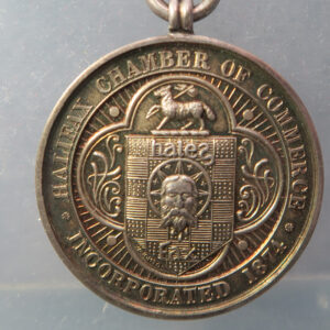 Halifax Chamber of Commerce silver prize medal 1924-25 to Alfred Bottomley