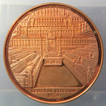 United Kingdom, Medal - General Election October 1974 bronze 45mm