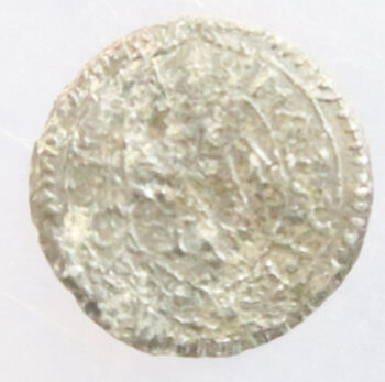 Elizabeth I pewter token / jeton - Pillars / rampant lion