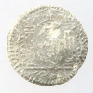 Elizabeth I pewter token / jeton - Pillars / rampant lion