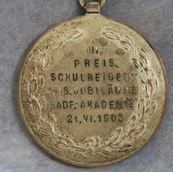 Germany 1908 cycling prize medal WRC Radlerhort - bronze medal with ribon