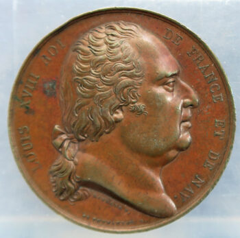 France LOUIS XVIII Medal for the Canal Saint-Martin (1825) by Gayrard