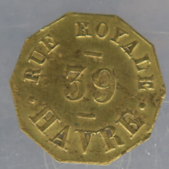 France advertising token - le Havre Bressy 39 Rue Royale