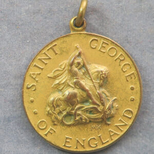  British-American Ambulance Corps, bronze gilt medal by Mario Korbel and Paul Manship - St. George & Dragon / American eagle