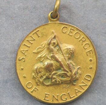  British-American Ambulance Corps, bronze gilt medal by Mario Korbel and Paul Manship - St. George & Dragon / American eagle