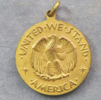  British-American Ambulance Corps, bronze gilt medal by Mario Korbel and Paul Manship - St. George & Dragon / American eagle