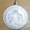 France visit of Russian Czar to France 1896 - Aluminium souvenir medal