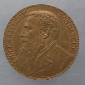 France advertising token - Jules Jaluzot founder of Printemps 1865-90 medal token - department store in Paris