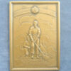 Canada 1939-45 plaque Sixth Canadian Field Coy.  Royal Canadian Engineers - bronze uniface depicts metal detector