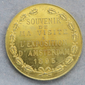 Amsterdam Exhibition 1895 souvenir medal / token Coupier fils & Drouart Paris - Bronzes d'art