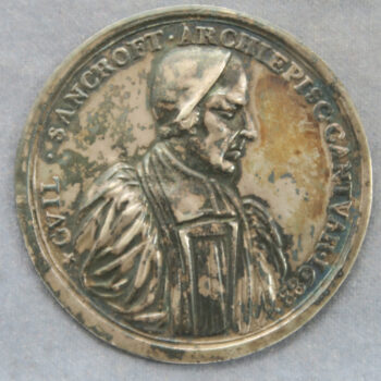 1688 silver cast medal Archbishop Sancroft Archbishop of Canterbury & 7 Bishops by G Bower