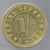 South Africa Cape Town Catering Department 1/- token Hern 108c brass 23.8mm