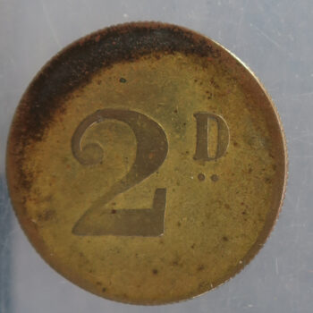 Boar's Head Standish 2D pub check token - near Wigan Lancashire