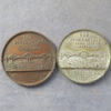 1890 Opening of Forth Bridge by Prince of Wales medals in bronze & pewter BHM 3400