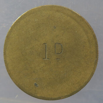 Hanging Heaton & District Working Men's Club & Institute token 1D penny