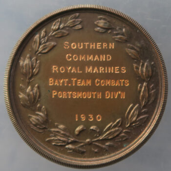 Royal Tournament medal awarded to Southern Command Royal Marines 1930