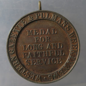 western Gazette & Pulman Weekley - Newspaper long service medal - Yeovil Somerset - R Priddle 50 yrs