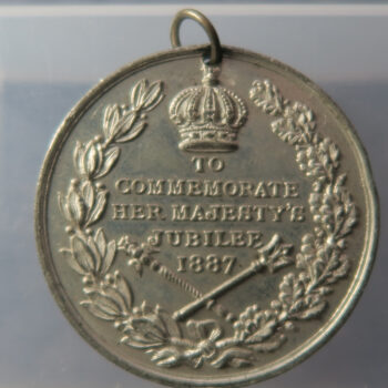 Victoria Jubilee pewter medal 1887 pewter